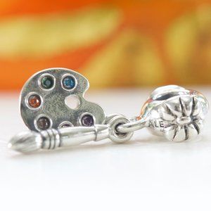Pandora Silver Artist's Palette Charm 791268CZMX